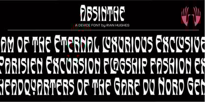 Absinthe Font Poster 1