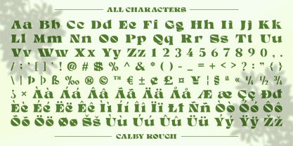 Calby Rough Font Poster 6