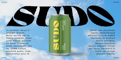 Calby Rough Font Poster 4