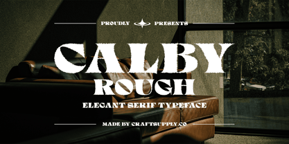 Calby Rough Font Poster 1