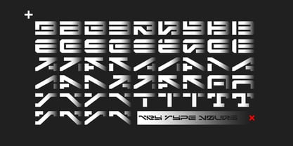 Zero Form Font Poster 4