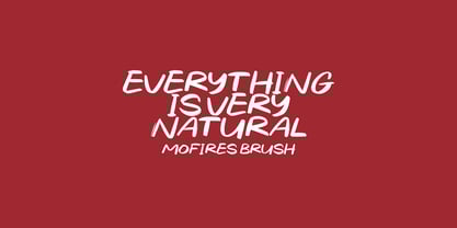 Mofires Brush Font Poster 4