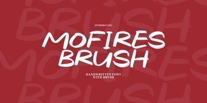 Mofires Brush Font Poster 1