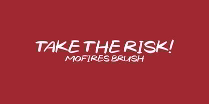 Mofires Brush Font Poster 2