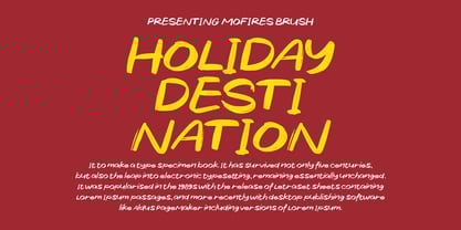 Mofires Brush Font Poster 6