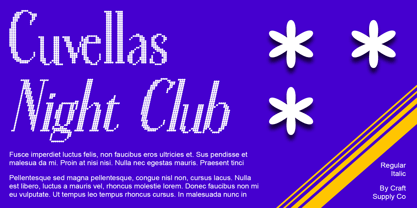 Calben Disco Font Poster 2