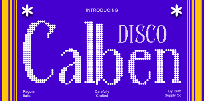 Calben Disco Font Poster 1