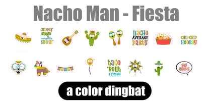 Nacho Man Font Poster 4