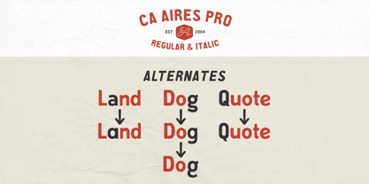 CA Aires Pro Font Poster 5