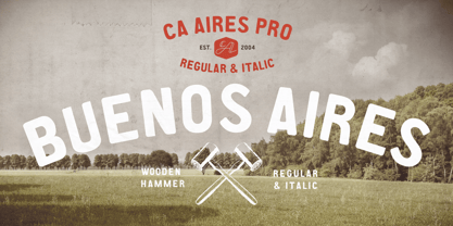 CA Aires Pro Font Poster 6