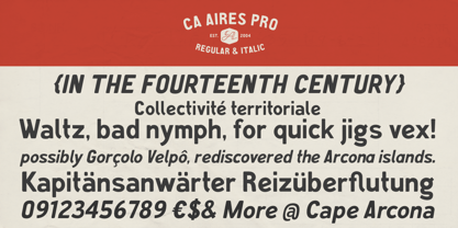 CA Aires Pro Font Poster 4