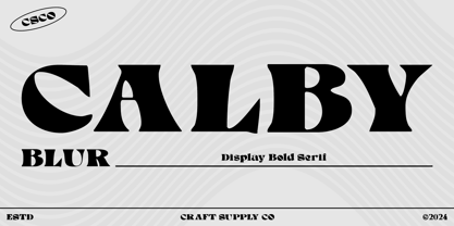 Calby Blur Font Poster 1