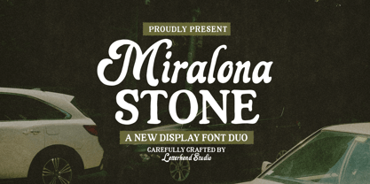 Miralona Stone Font Poster 1