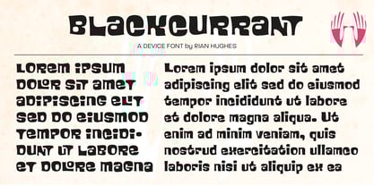 Blackcurrant Font Poster 6
