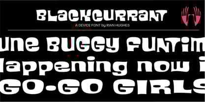 Blackcurrant Font Poster 1