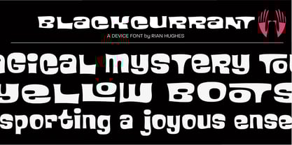 Blackcurrant Font Poster 7