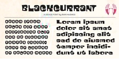 Blackcurrant Font Poster 9