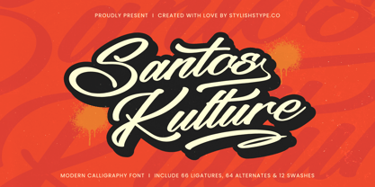 Santos Kulture Font Poster 1