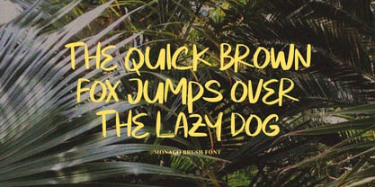 Monaco Brush Font Poster 3