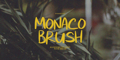 Monaco Brush Font Poster 1