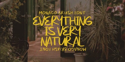 Monaco Brush Font Poster 4