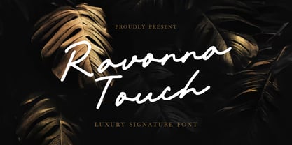 Ravonna Touch Font Poster 1
