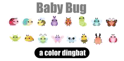 Baby Bug Font Poster 2