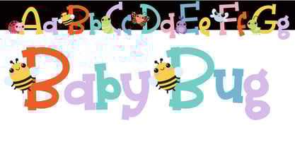 Baby Bug Font Poster 3