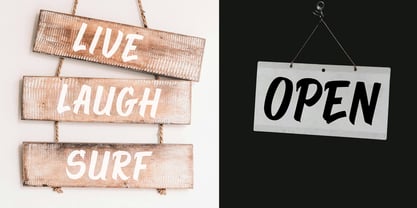 Sign Painting Script Font Poster 3