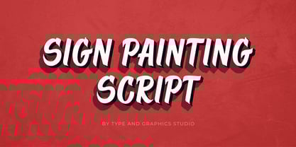 Sign Painting Script Font Poster 1