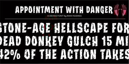 Appointment With Danger Font Poster 1