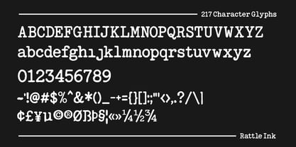 Rattle Ink Font Poster 5