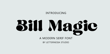Bill Magic Font Poster 1
