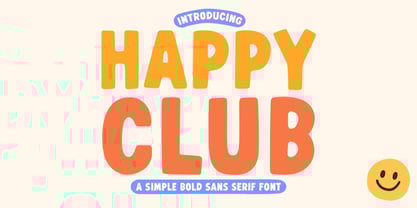 Happy Club Font Poster 1