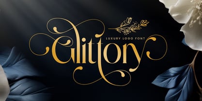 Glittory Font Poster 1