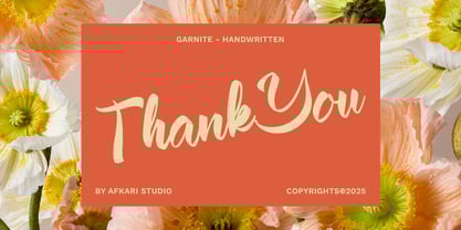 Garnite Font Poster 9