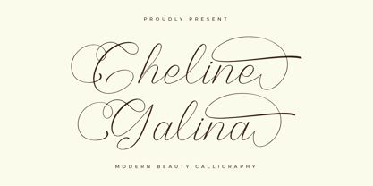 Cheline Galina Font Poster 1