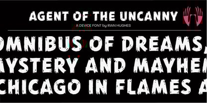 Agent Of The Uncanny Font Poster 1