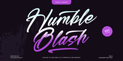 Humble Blash Font Poster 1