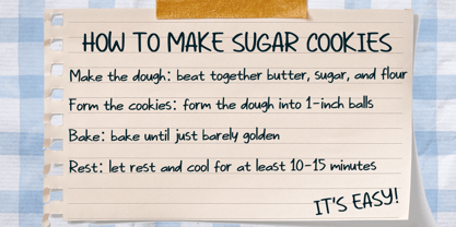 School Handwriting Font Poster 2