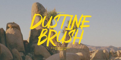 Dustine Brush Font Poster 1