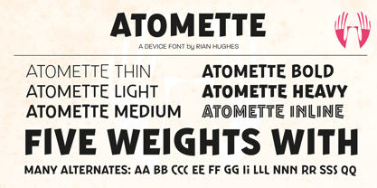 Atomette Font Poster 8