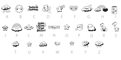 Twinkle Twinkle Font Poster 15