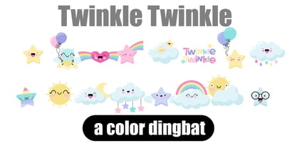 Twinkle Twinkle Font Poster 3