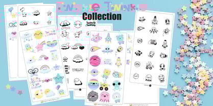Twinkle Twinkle Font Poster 1