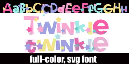 Twinkle Twinkle Font Poster 2