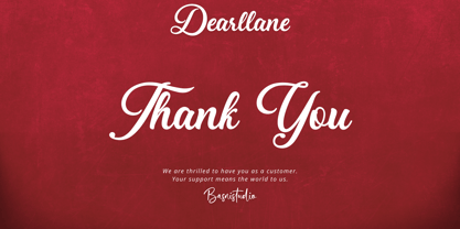 Dearllane Font Poster 9
