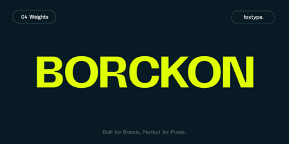 Borckon Font Poster 1