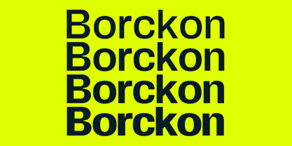 Borckon Font Poster 2