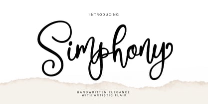 Simphony Font Poster 1